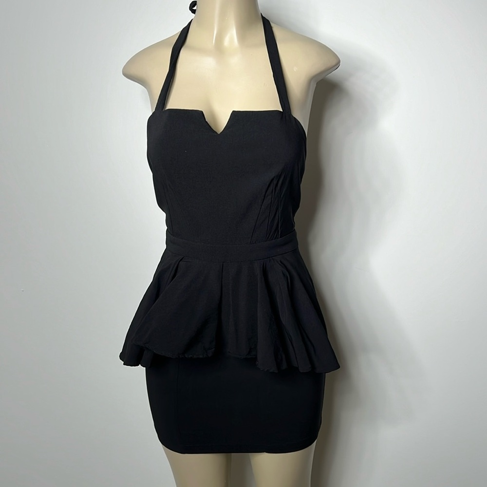 Nameless small black peplum style dress